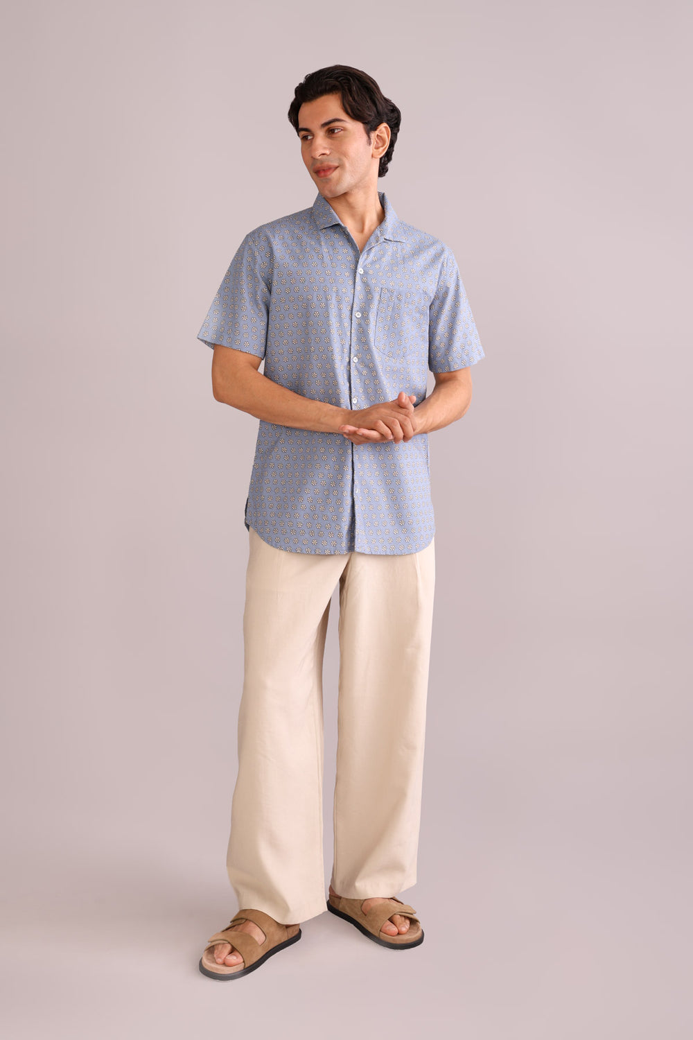 SHIRTS Doozy Flower Cuban Shirt (Grey)