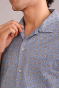 SHIRTS Doozy Flower Cuban Shirt (Grey)