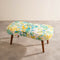 Double Happiness Pouffe in Keora Honey Bloom Fabric