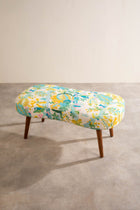 Double Happiness Pouffe in Keora Honey Bloom Fabric
