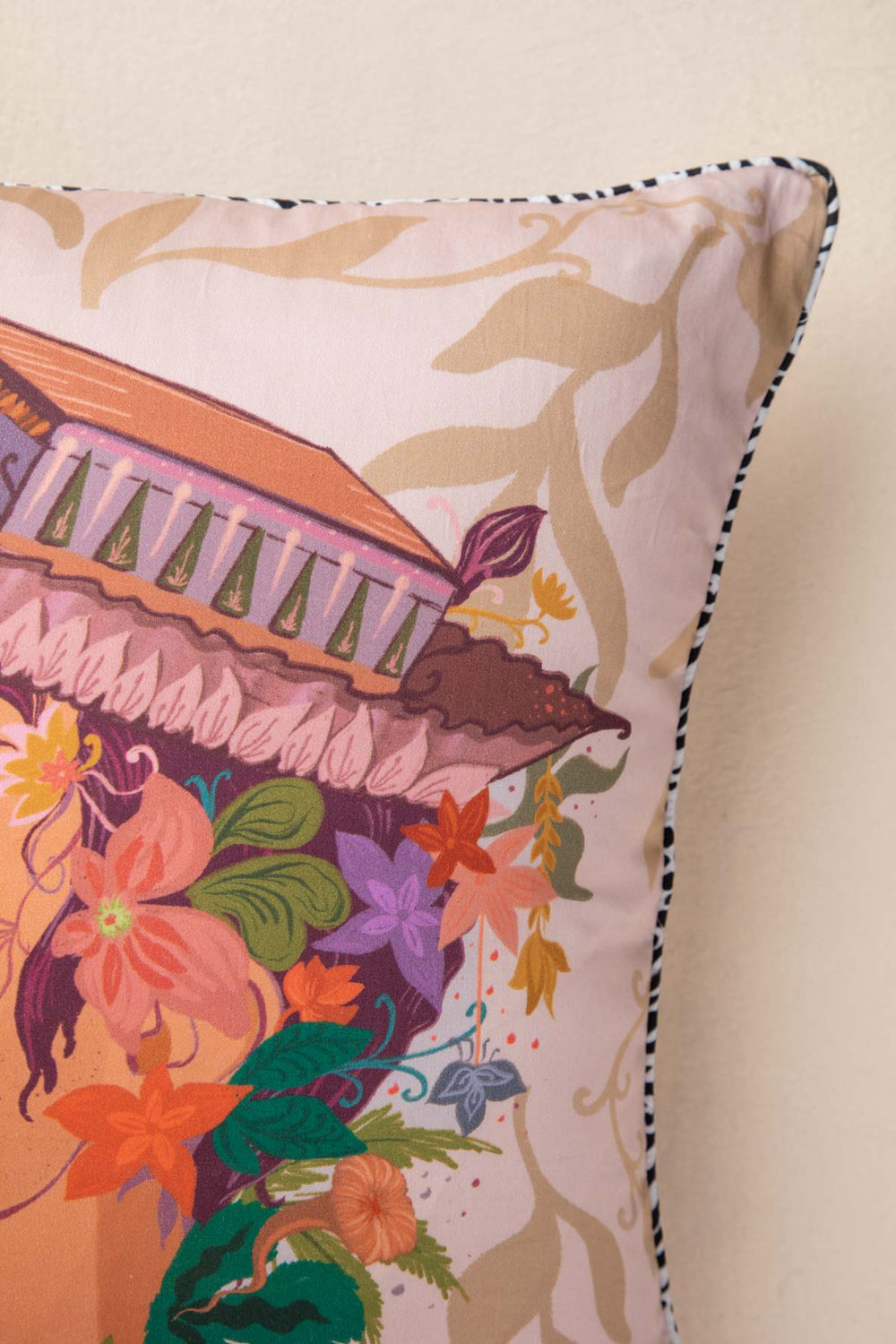 PRINT & PATTERN CUSHIONS Dreamboat Almond Cushion Cover (41 X 41 Cm)