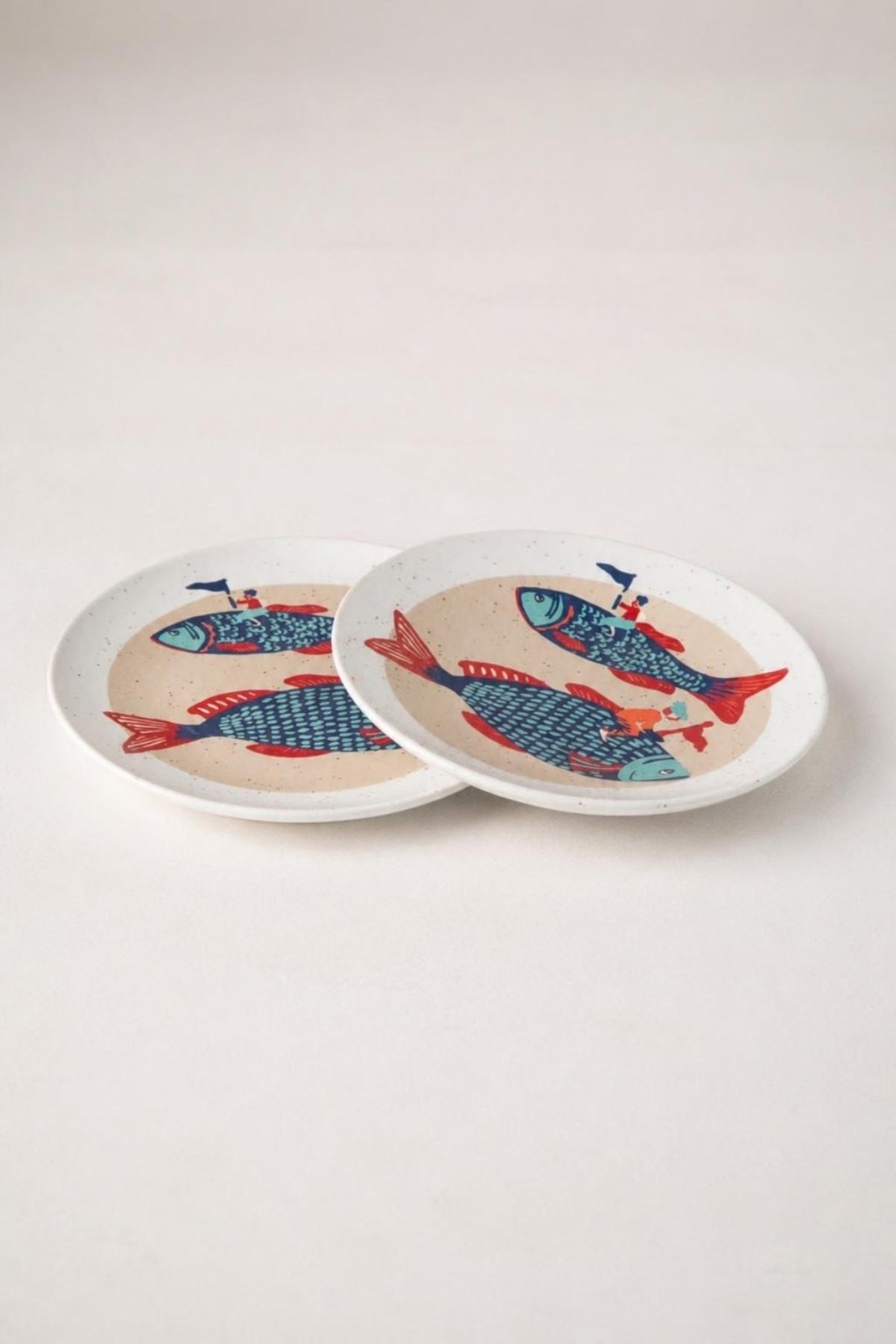 SNACK PLATES Dreamweaver Ceramic Snack Plate (Set Of 2)