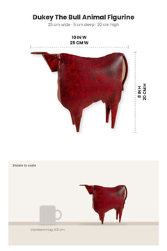FIGURINES Dukey The Bull Animal Figurine