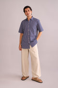 SHIRTS Duo Striper Resort Shirt (Navy)