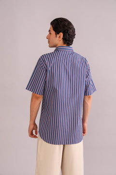 SHIRTS Duo Striper Resort Shirt (Navy)