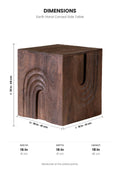 SIDE TABLES Earth Hand Carved Side Table