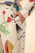 FACE TO FACE BOXY PANTS MULTI MUTED