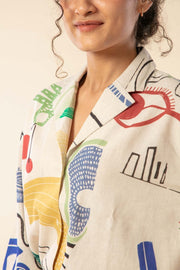 FACE TO FACE BOXY SHIRTS MULTI MUTED