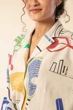 FACE TO FACE BOXY SHIRTS MULTI MUTED