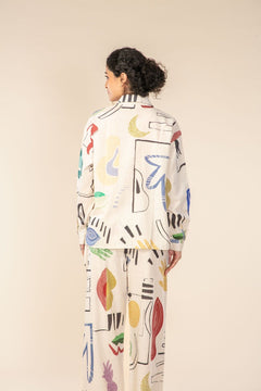 FACE TO FACE BOXY SHIRTS MULTI MUTED