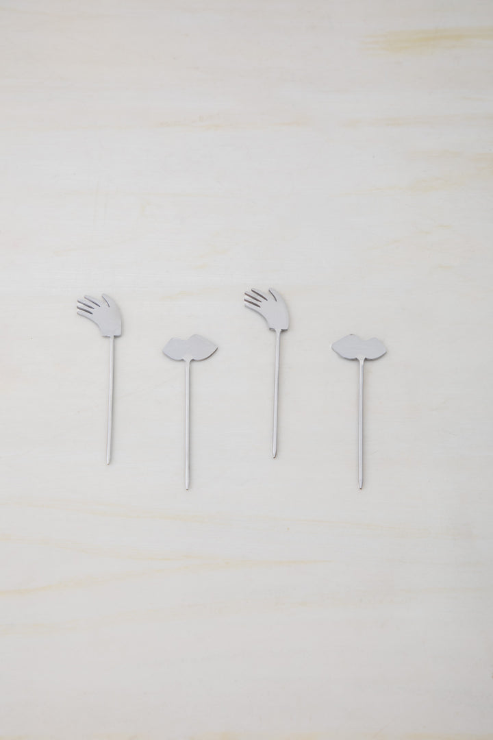 BAR TOOLS Face To Face Fruit Picks (Set of 4)