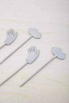 BAR TOOLS Face To Face Fruit Picks (Set of 4)
