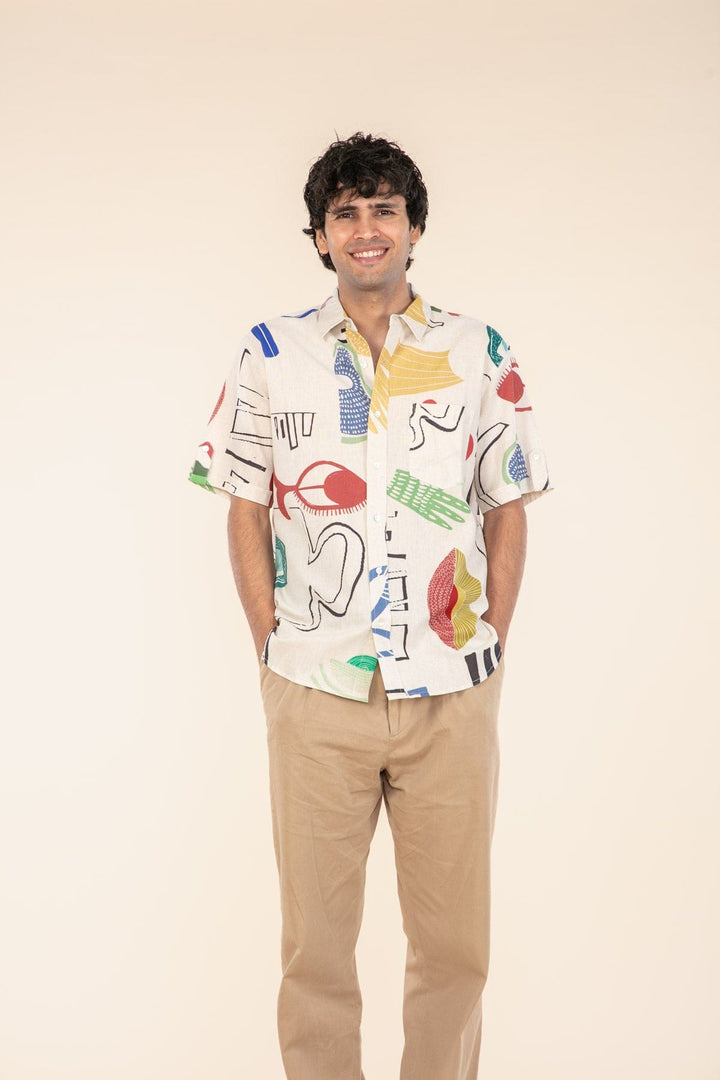 FACE TO FACE RESORT SHIRT MULTI MUTED