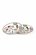 SNACK PLATES Face To Face Ceramic Snack Plate (Set Of 2)
