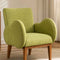 Fibo Accent Chair in Raffia Citron Green Fabric