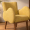 Fibo Accent Chair in Lime Zest Raffia Fabric
