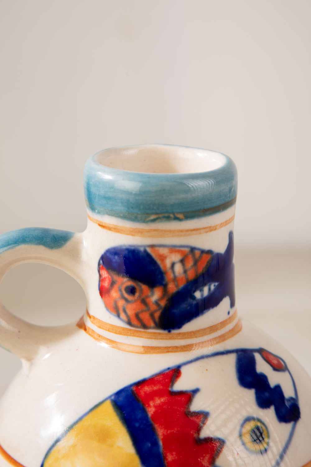 FLOWER VASES Fish Bottle Blue Ceramic Vase