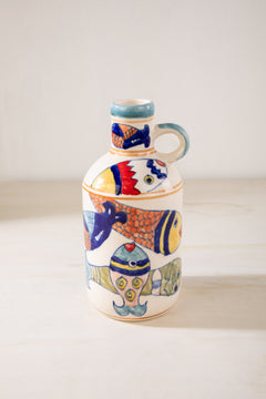Azure Fin Bottle Vase (Blue)