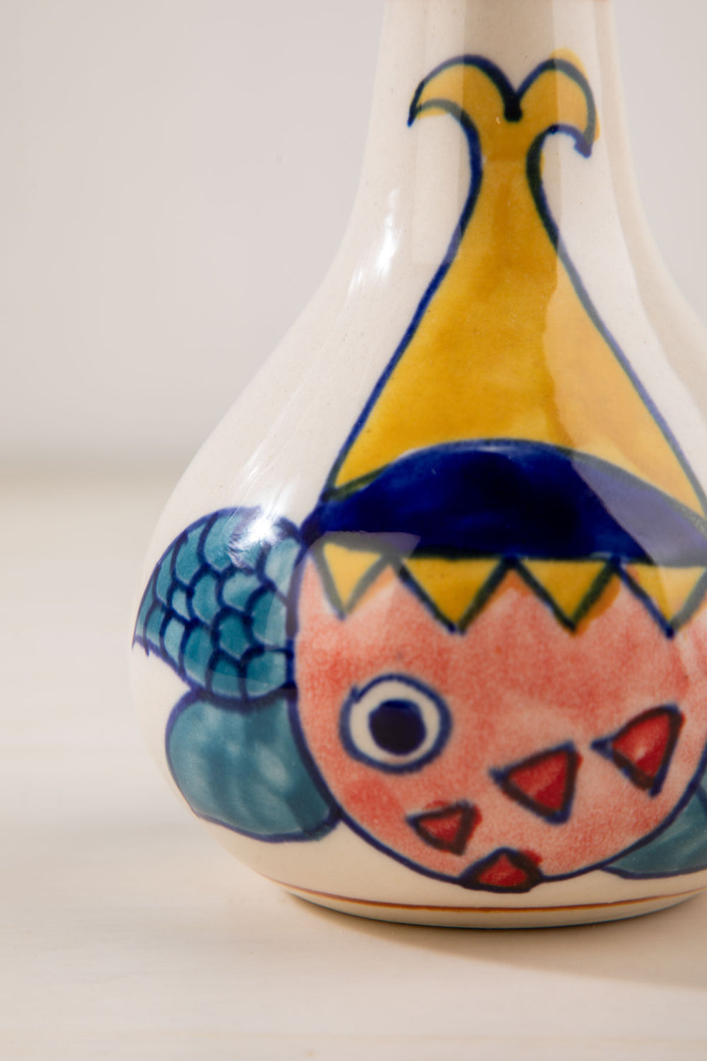FLOWER VASES Fish Small Blue Ceramic Vase