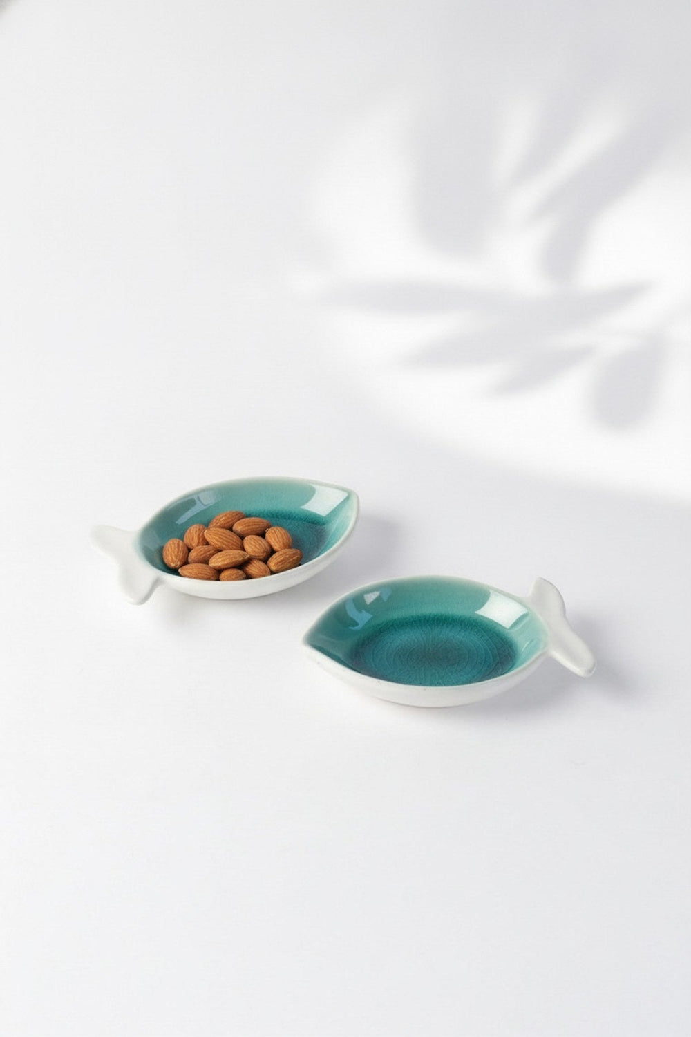 SNACK PLATES Fish Ceramic Snack Plate (Set Of 2)