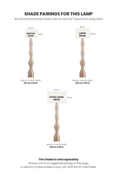 FLOOR LAMPS Flair Tripod Floor Lamp (Natural)
