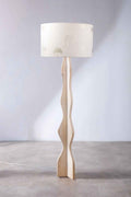 Lighting Bundle Flair Tripod Floor Lamp with Sabar Palm Drum Lampshade (Gold)