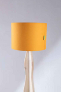Lighting Bundle Flair Tripod Floor Lamp with Solid Drum Lampshade (Yellow)