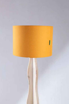 Lighting Bundle Flair Tripod Floor Lamp with Solid Drum Lampshade (Yellow)