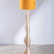 Flair Tripod Floor Lamp with Solid Drum Lampshade (Yellow)