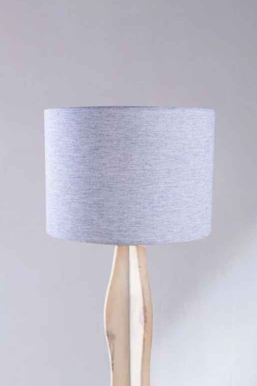 Lighting Bundle Flair Tripod Floor Lamp with Solid Drum Lampshade (Blue)