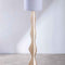 Flair Tripod Floor Lamp with Solid Drum Lampshade (Blue)