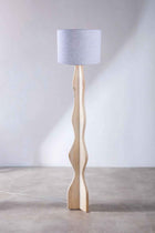 Flair Tripod Floor Lamp with Solid Drum Lampshade (Blue)