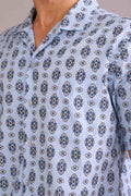 SHIRTS Flo Tile Camp Shirt (Blue)