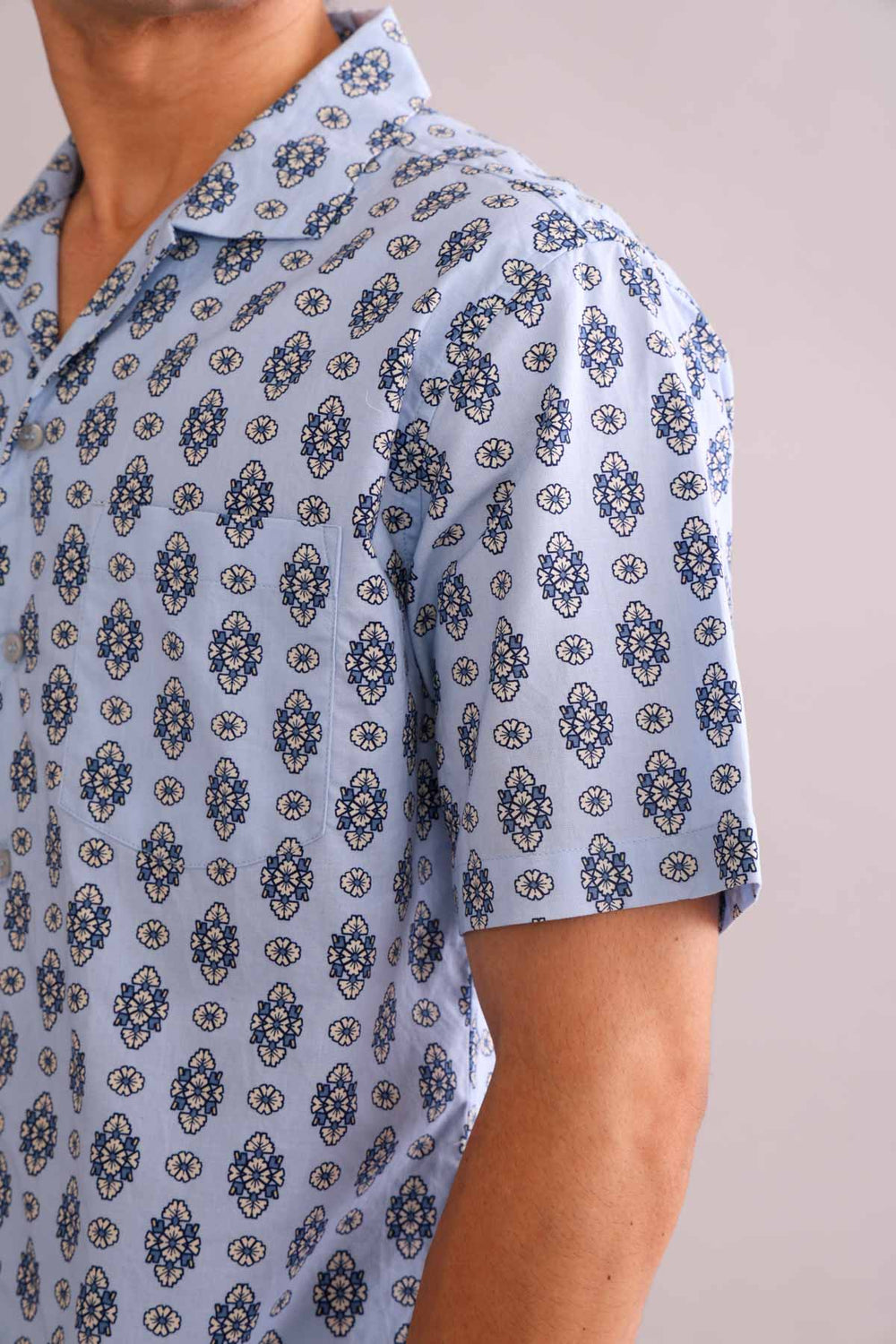 SHIRTS Flo Tile Camp Shirt (Blue)