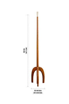 FLOOR LAMPS Skyrocket Wood Floor Lamp (Natural)