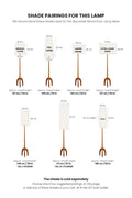 FLOOR LAMPS Skyrocket Wood Floor Lamp (Natural)