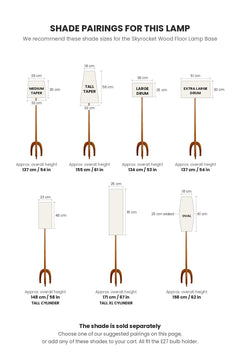 FLOOR LAMPS Skyrocket Wood Floor Lamp (Natural)