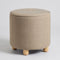 Flower Pouffe in Cornstalk Fabric