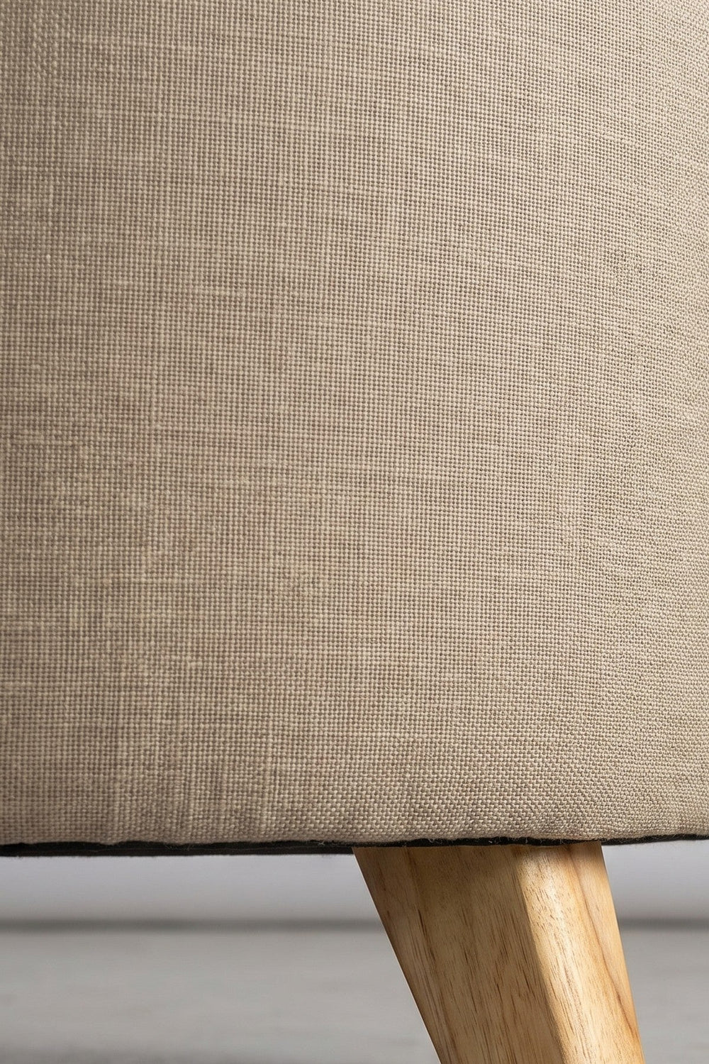 Upholstered Bundle Flower Pouffe in Cornstalk Fabric