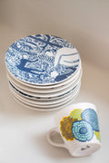 SNACK PLATES Fragrant Fields Ceramic Snack Plate (Set Of 2)