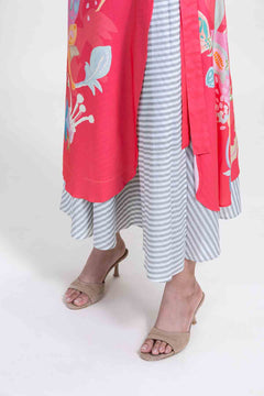 BOTTOMS Vasaka Layered Wrap Skirt (Full On Fuchsia)