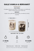 SCENTED CANDLES Galle Vanilla & Bergamot Scented Candle (60 ML)