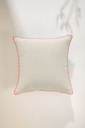 SHAMS & FLOOR CUSHIONS Garden Of Memories Parchment Beige Floor Cushion Cover (61 X 61 Cm)