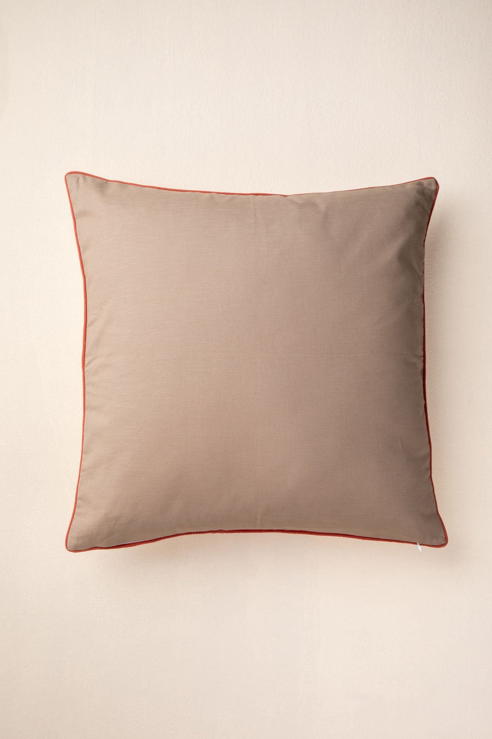 SHAMS & FLOOR CUSHIONS Garden Of Memories Parchment Beige Floor Cushion Cover (61 X 61 Cm)