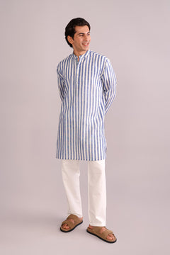 KURTAS Gaze Long Kurta (Sky)