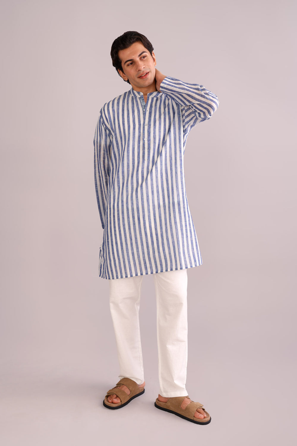 KURTAS Gaze Long Kurta (Sky)