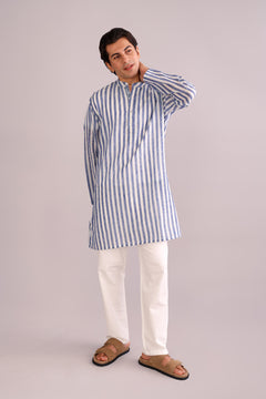 KURTAS Gaze Long Kurta (Sky)