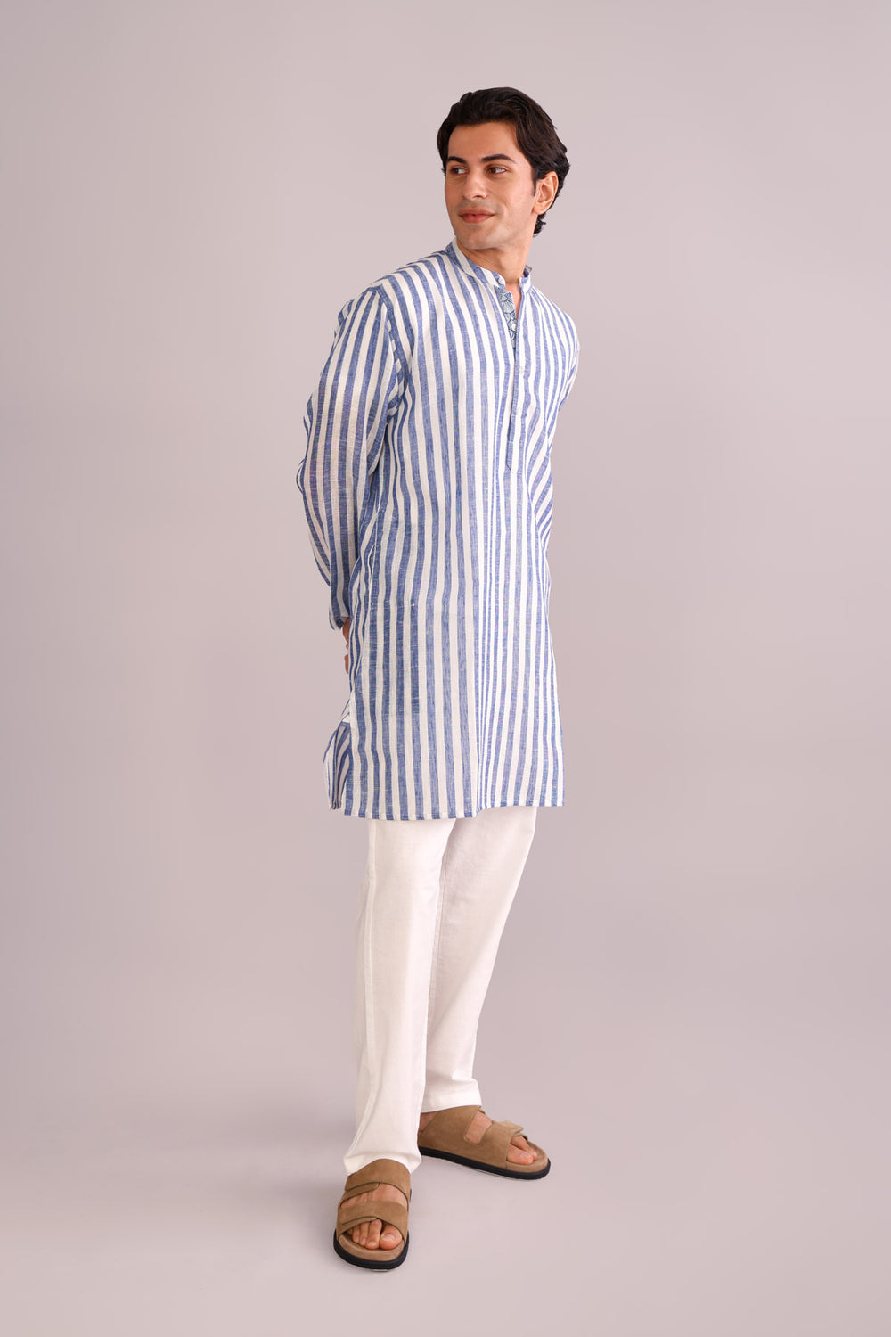 KURTAS Gaze Long Kurta (Sky)