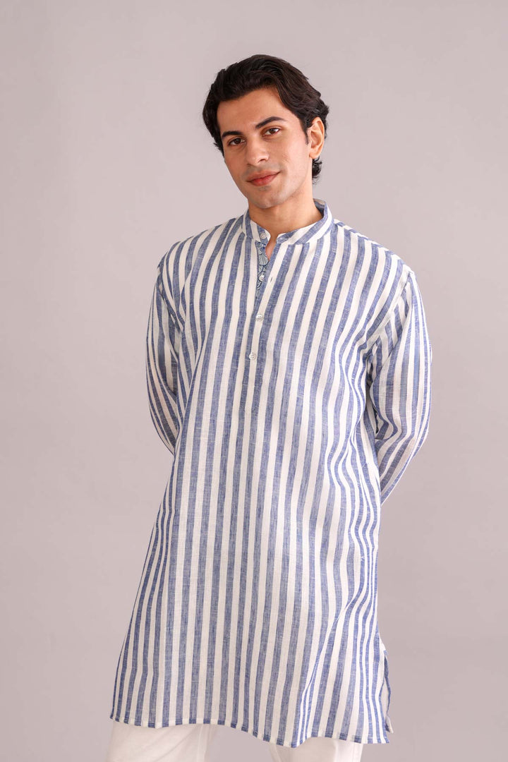 KURTAS Gaze Long Kurta (Sky)