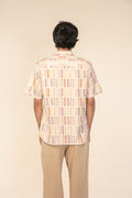GEO BLOCKS RESORT SHIRT SAND LINES